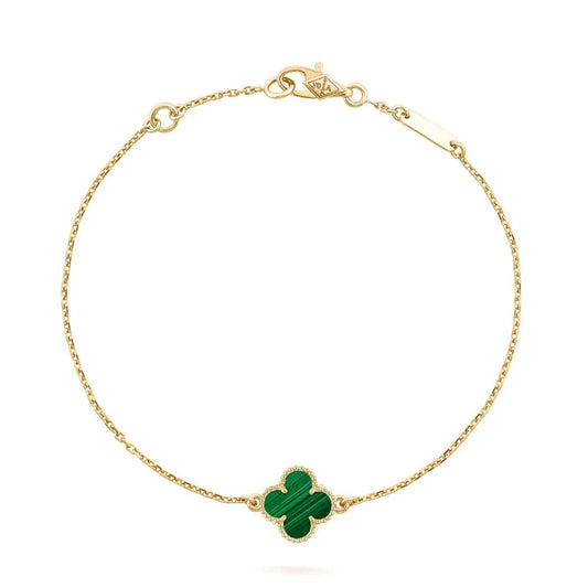 [GALE]CLOVER BRACELET MALACHITE 1 MOTIF