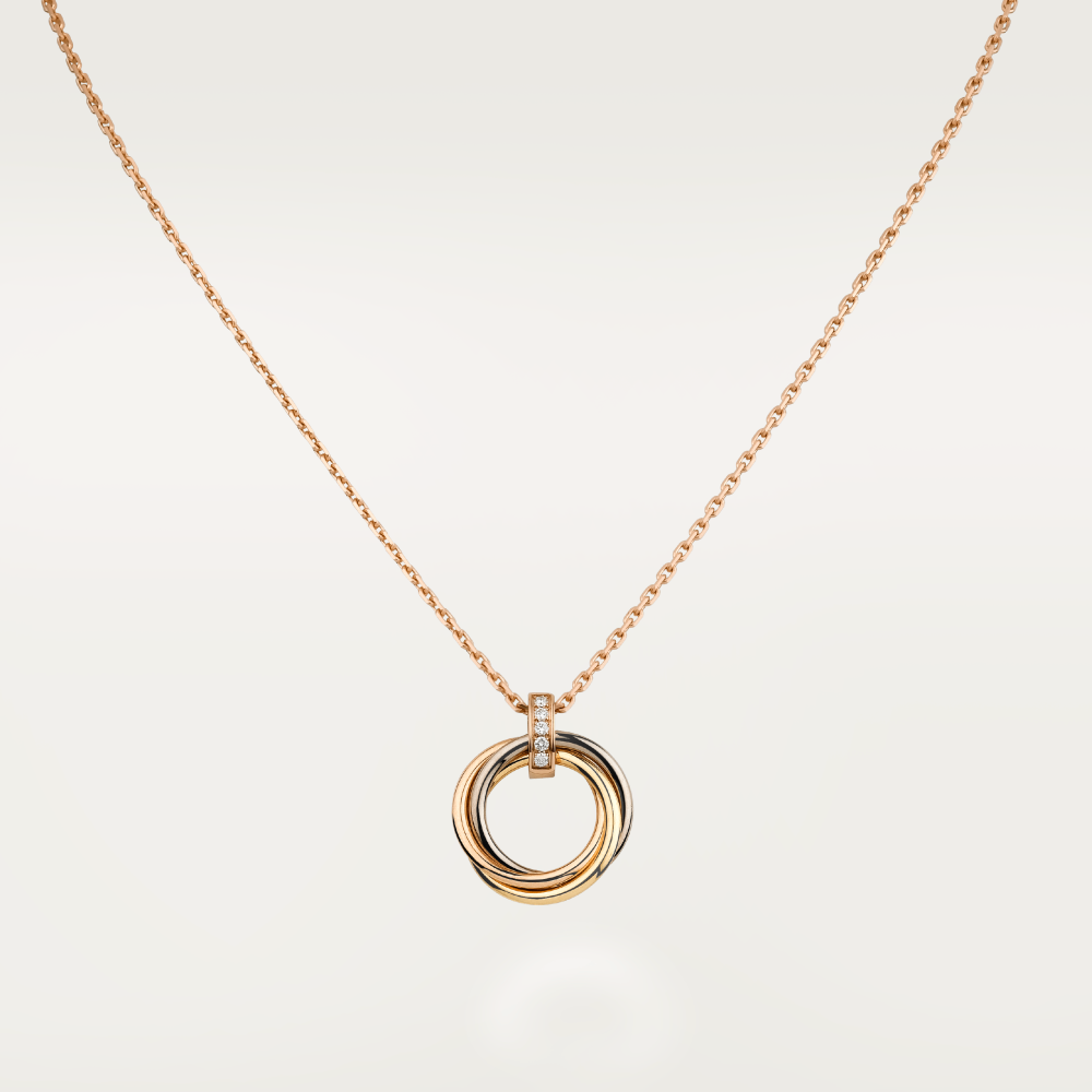 [GALE]TRINITY NECKLACE GOLD  DIAMONDS