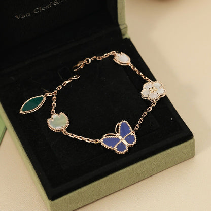 [GALE]LUCKY SPRING BUTTERFLY 5 MOTIF BRACELET