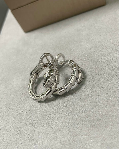 [GALE]SERPENTI EARRINGS HALF DIAMOND