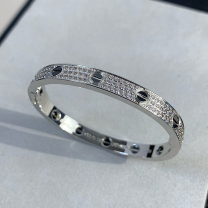[GALE]LOVE BRACELET 6.1MM DIAMOND-PAVED CERAMIC