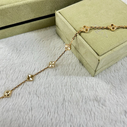 [GALE]CLOVER 6 MOTIF DIAMOND BRACELET