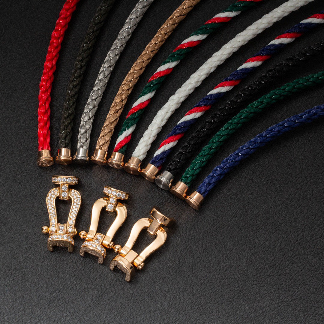 [GALE]FORCE LARGE HORSESHOE NO DIAMOND BRACELET GOLD