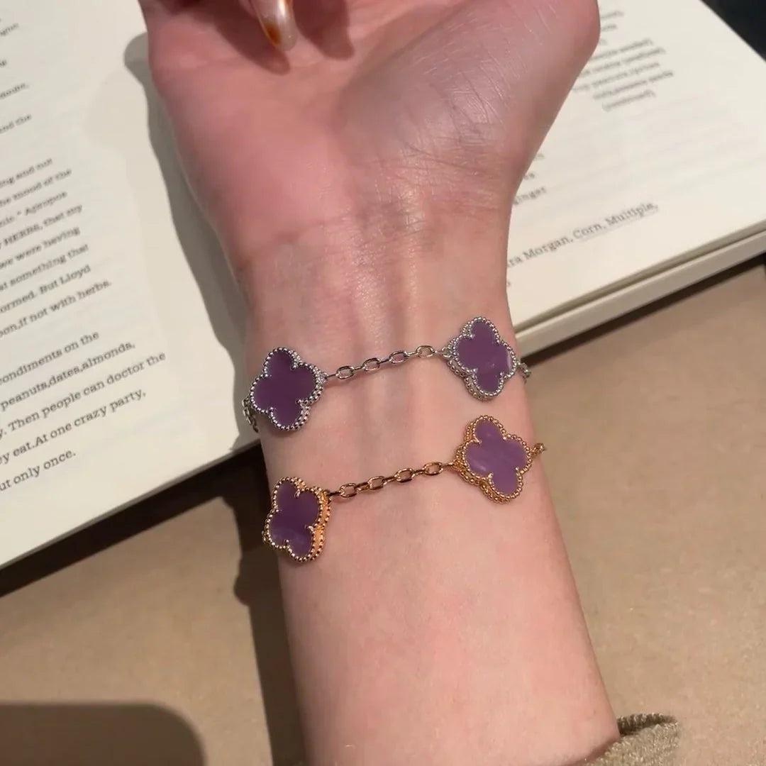 [GALE] CLOVER 5 MOTIF VIOLET BRACELET COLLECTION