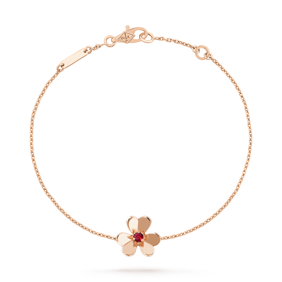 [GALE]FRIVOLE GOLD FLOWER PINK MALACHITE BRACELET