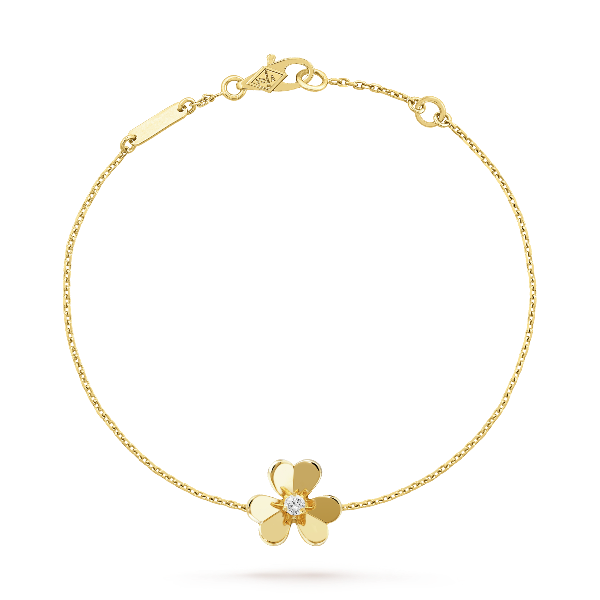 [GALE]FRIVOLE GOLD FLOWER PINK MALACHITE BRACELET