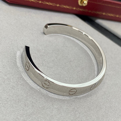 [GALE]LOVE BRACELET 6.1MM 1 DIAMOND OPEN CUFF