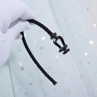 [GALE]FORCE LARGE SERIES HORSESHOE BLACK SAMURAI BRACELET