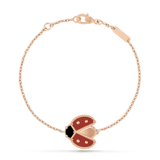 [GALE]LUCKY SPRING 1 MOTIF PINK GOLD BRACELET