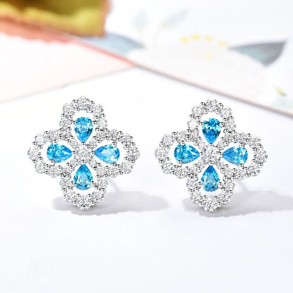 [GALE]LOOP EARRINGS FULL MOTIF DIAMOND 16MM