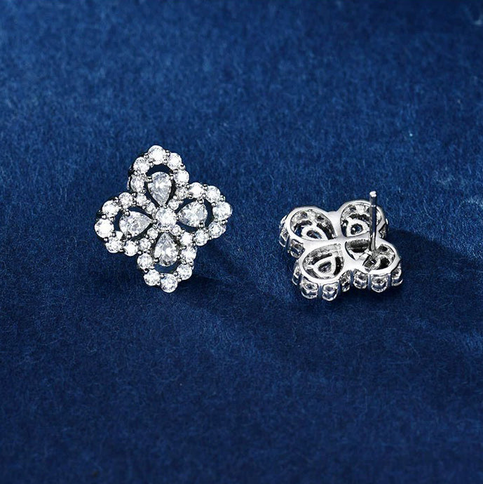 [GALE]LOOP EARRINGS FULL MOTIF DIAMOND 16MM