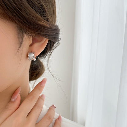[GALE]ZERO 1 DIAMOND PAVED EARRINGS