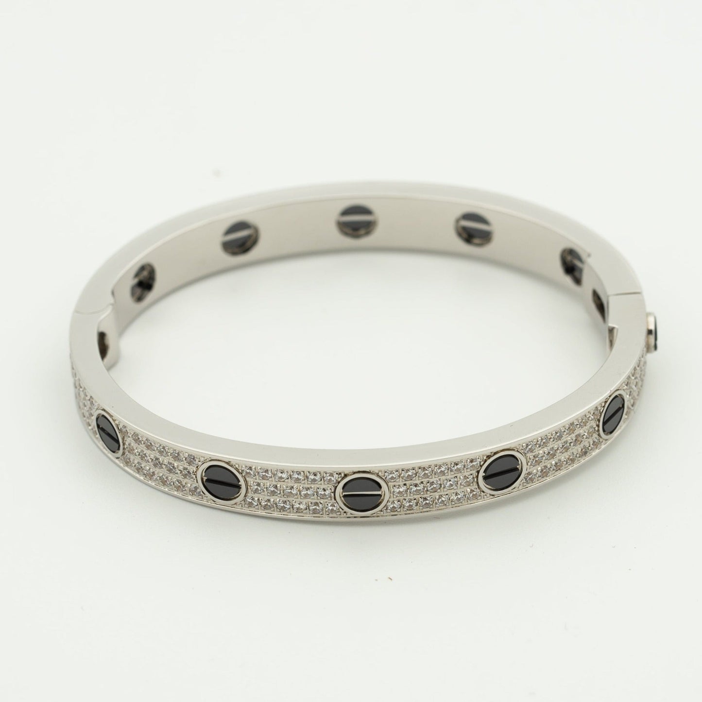 [GALE]LOVE BRACELET 6.1MM DIAMOND-PAVED CERAMIC