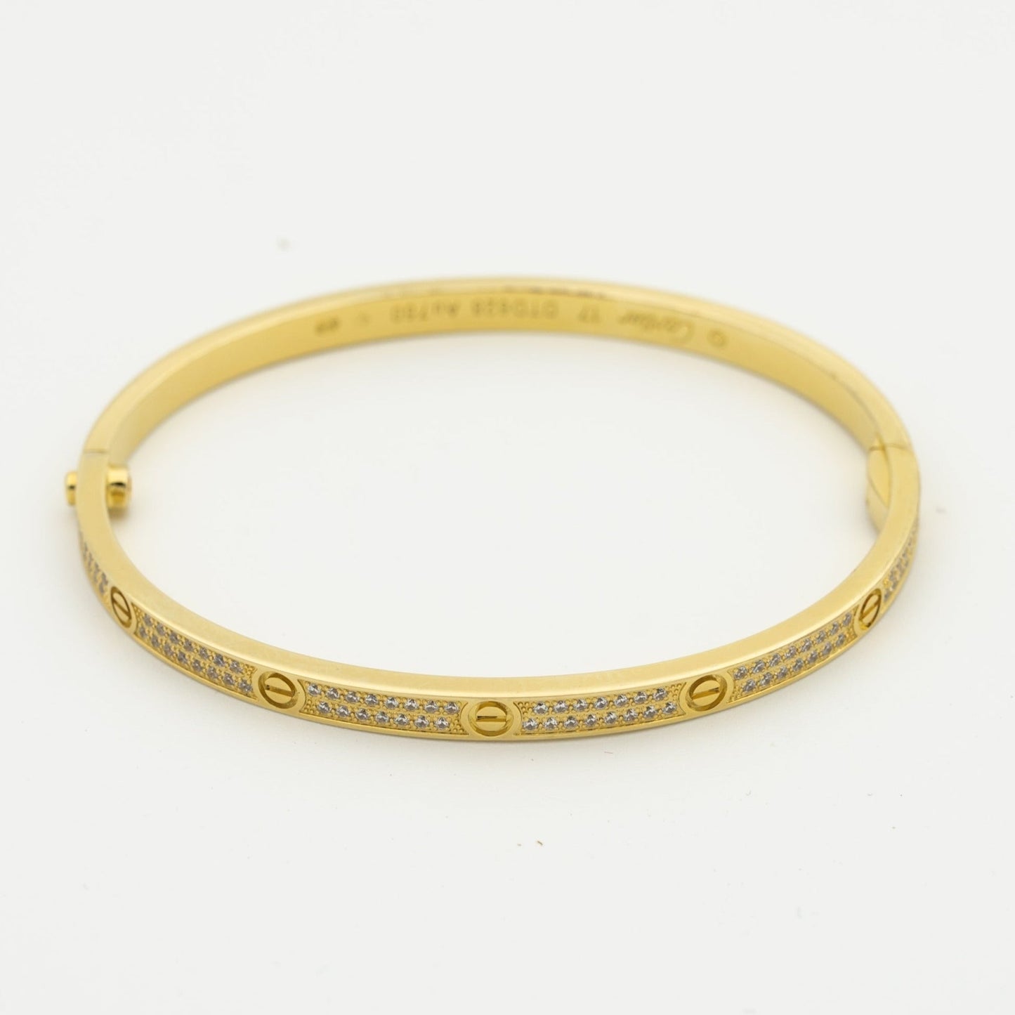 [GALE]LOVE BRACELET 3.65MM DIAMOND-PAVED