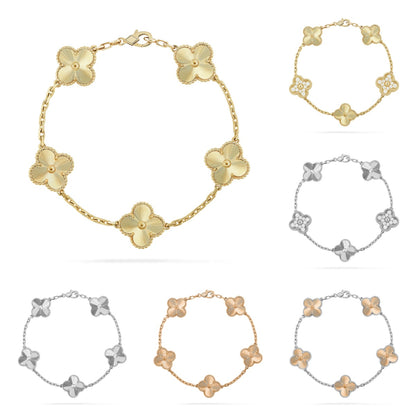 [GALE] CLOVER 5 MOTIF LASER BRACELET COLLECTION