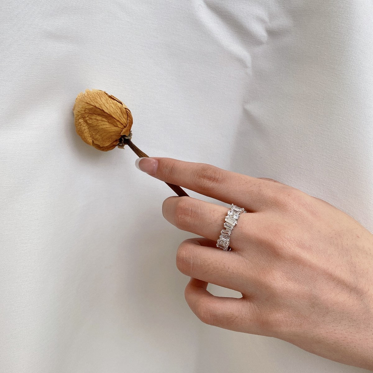 [GALE]Delicate Multi Shape Tennis Ring