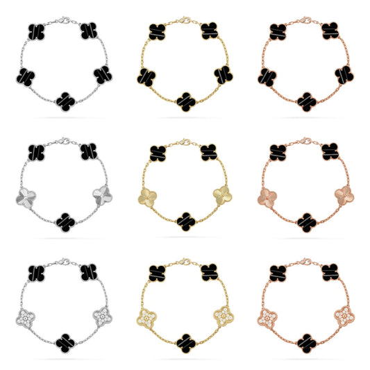 [GALE] CLOVER 5 MOTIF PULSAR STONE BRACELET COLLECTION