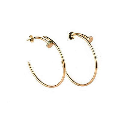 [GALE]JUSTE EARRINGS GOLD DIAMONDS 1.8MM