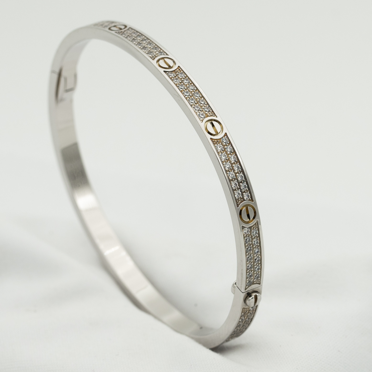 [GALE]LOVE BRACELET 3.65MM DIAMOND-PAVED