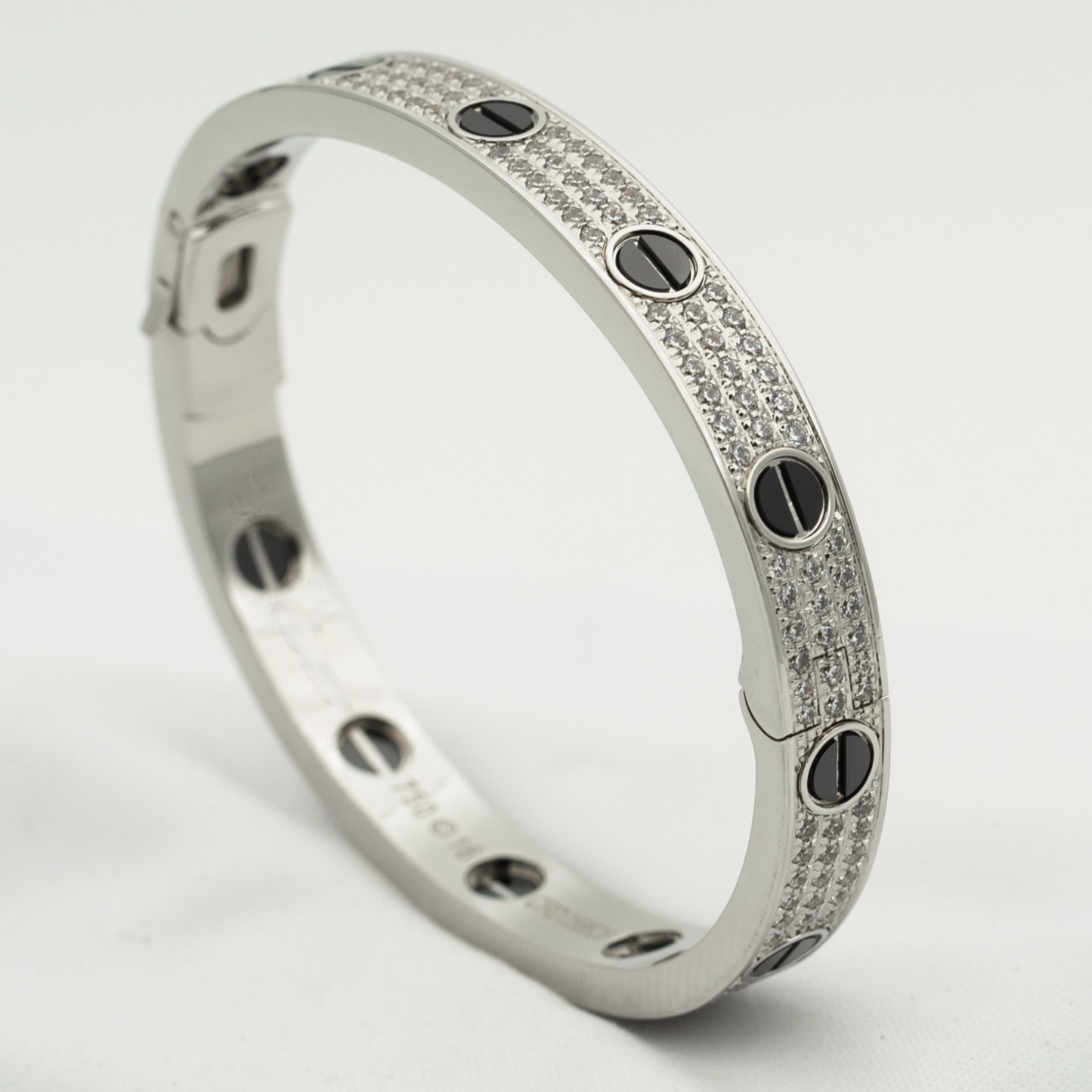 [GALE]LOVE BRACELET 6.1MM DIAMOND-PAVED CERAMIC