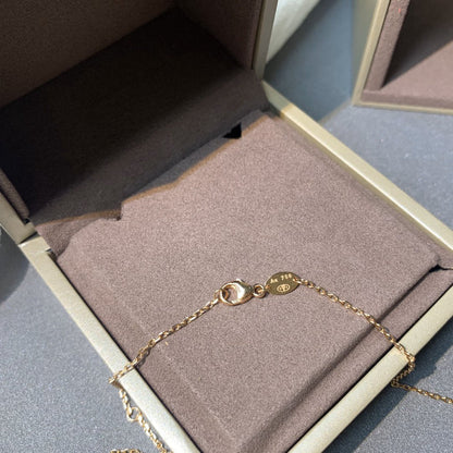 [GALE]JEUX DE PINK GOLD DIAMOND NECKLACE