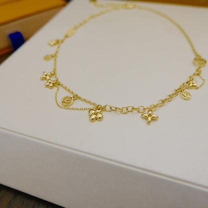 [GALE]BLOOMING SUPPLE NECKLACE BRASS