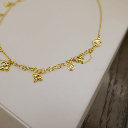 [GALE]BLOOMING SUPPLE NECKLACE BRASS