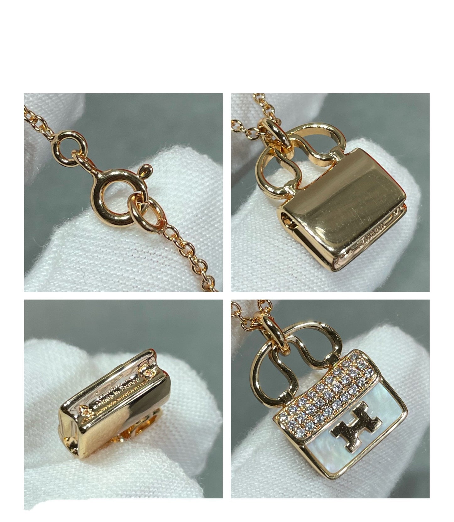 [GALE]H CIRCE MOISSANITE PENDANT NECKLACE GOLD