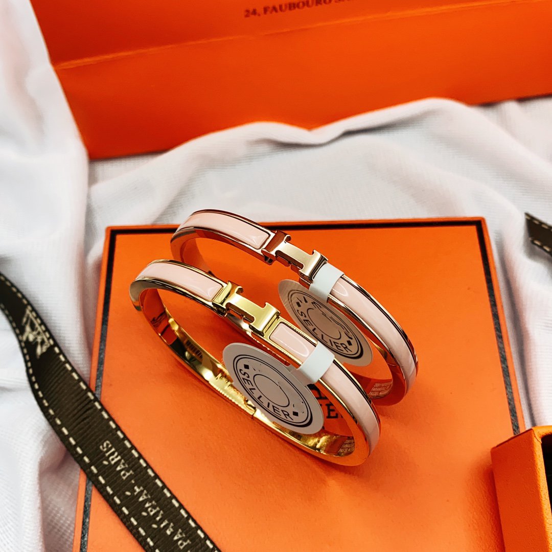 [GALE]CLASSIC HM CLIC  PINK 8MM ENAMEL BRACELET