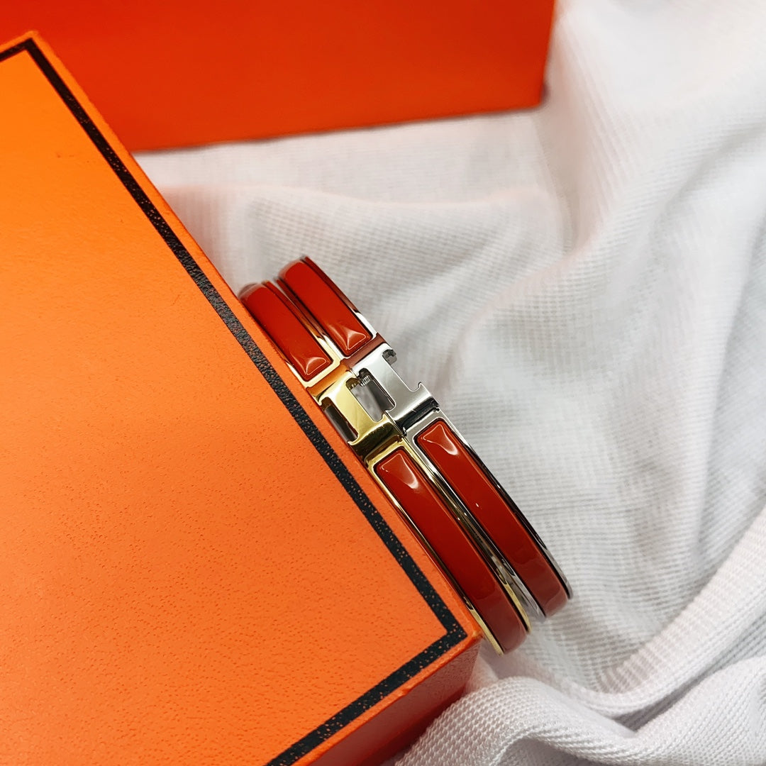 [GALE]CLASSIC HM CLIC RED 8MM ENAMEL BRACELET