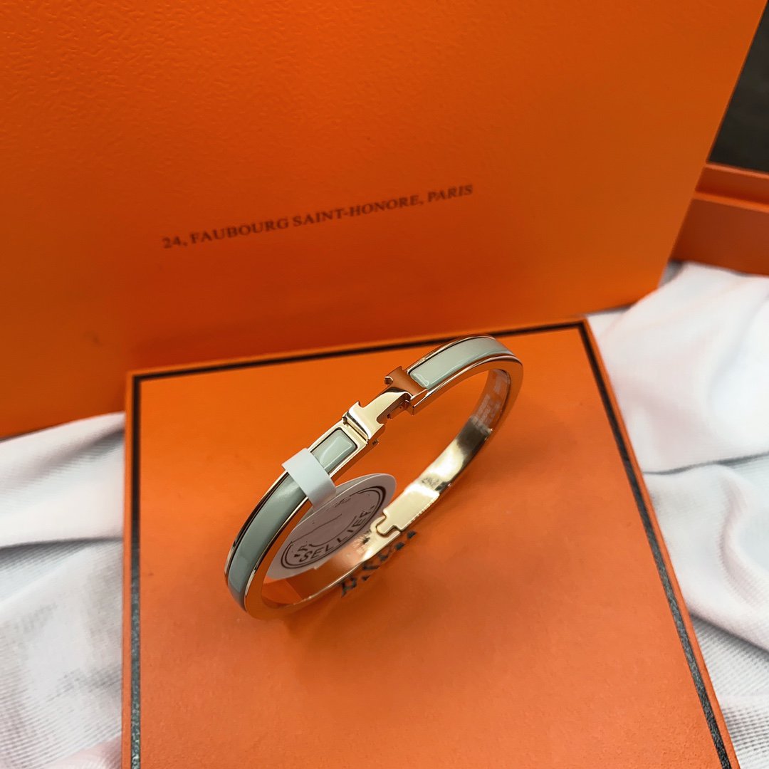 [GALE]CLASSIC HM CLIC GREEN 8MM ENAMEL BRACELET