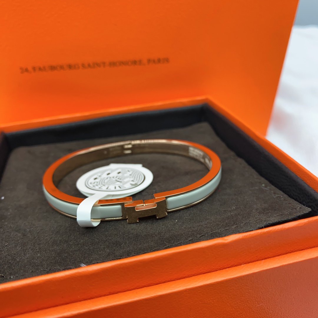 [GALE]CLASSIC HM CLIC GREEN 8MM ENAMEL BRACELET