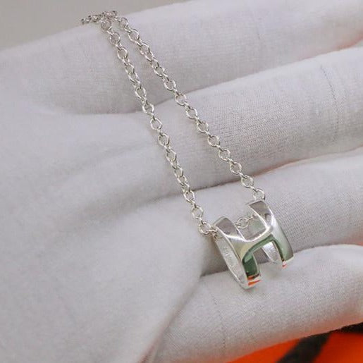 [GALE]HM NECKLACE H LETTER OVAL SERIES