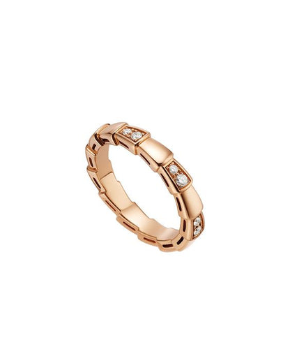 [GALE]SERPENTI RING PINK GOLD  3MM