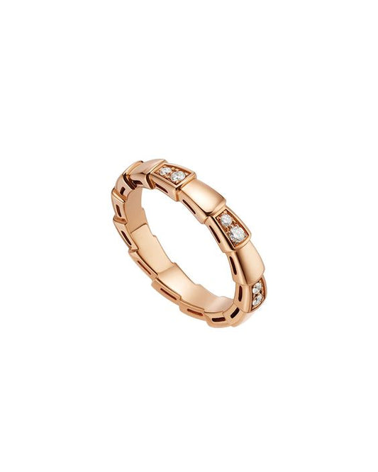 [GALE]SERPENTI RING PINK GOLD  3MM