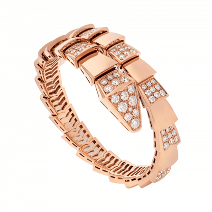 [GALE]SERPENTI WIDE BRACELET PINK GOLD DIAMOND