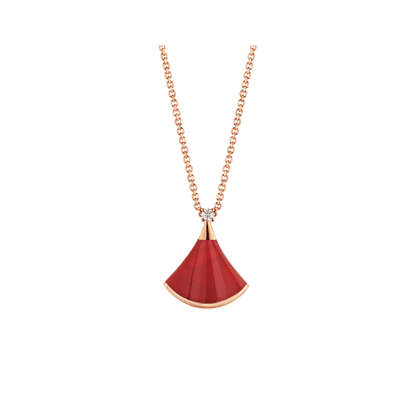 [GALE]DREAM NECKLACE CARNELIAN 1 DIAMOND