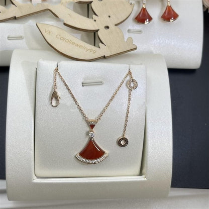[GALE]DREAM NECKLACE CARNELIAN DIAMOND