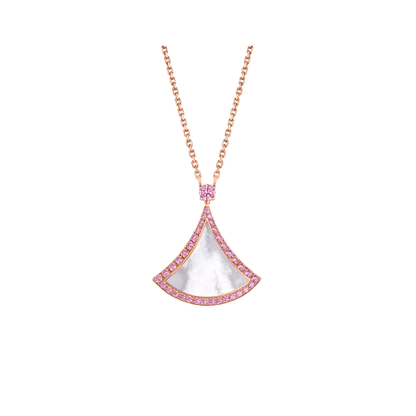 [GALE]DREAM NECKLACE MOP DIAMOND PINK
