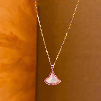 [GALE]DREAM NECKLACE MOP DIAMOND PINK