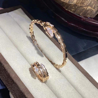 [GALE]SERPENTI BRACELET DIAMONDS PINK GOLD