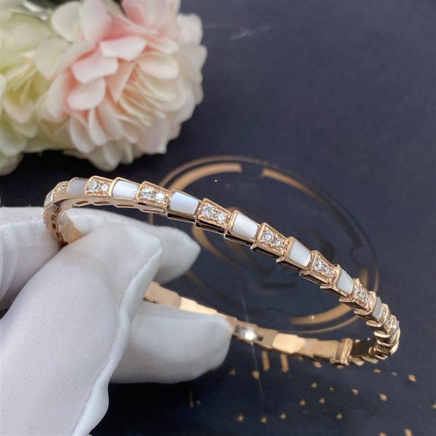 [GALE]SERPENTI BRACELET PINK GOLD MOP DIAMOND