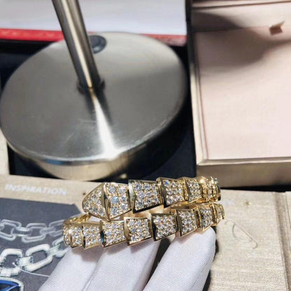 [GALE]SERPENTI BRACELET 8MM GOLD DIAMOND