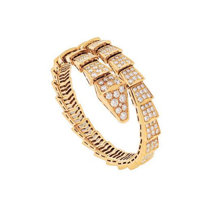 [GALE]SERPENTI BRACELET 8MM GOLD DIAMOND