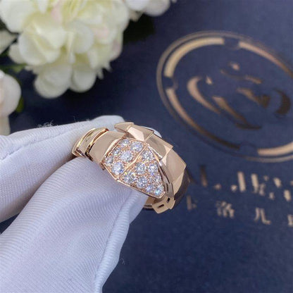 [GALE]SERPENTI RING PINK GOLD DIAMOND