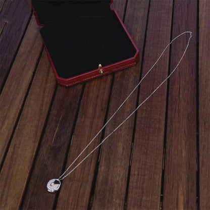 [GALE]AMULETTE SILVER FULL DIAMOND NECKLACE