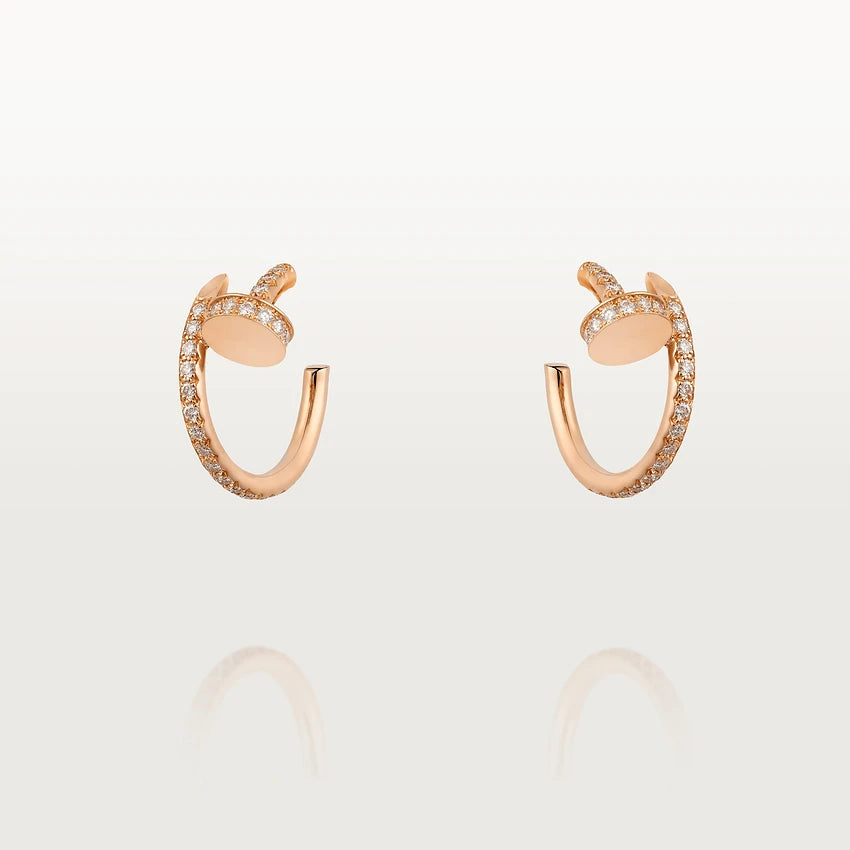 [GALE]JUSTE EARRINGS 12.75MM PINK GOLD DIAMOND