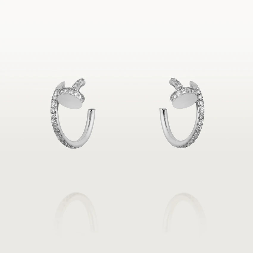 [GALE]JUSTE EARRINGS 12.75MM SILVER DIAMOND