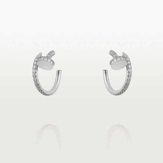 [GALE]JUSTE EARRINGS 12.75MM SILVER DIAMOND