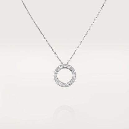 [GALE]LOVE NECKLACE ADJUSTABLE SILVER
